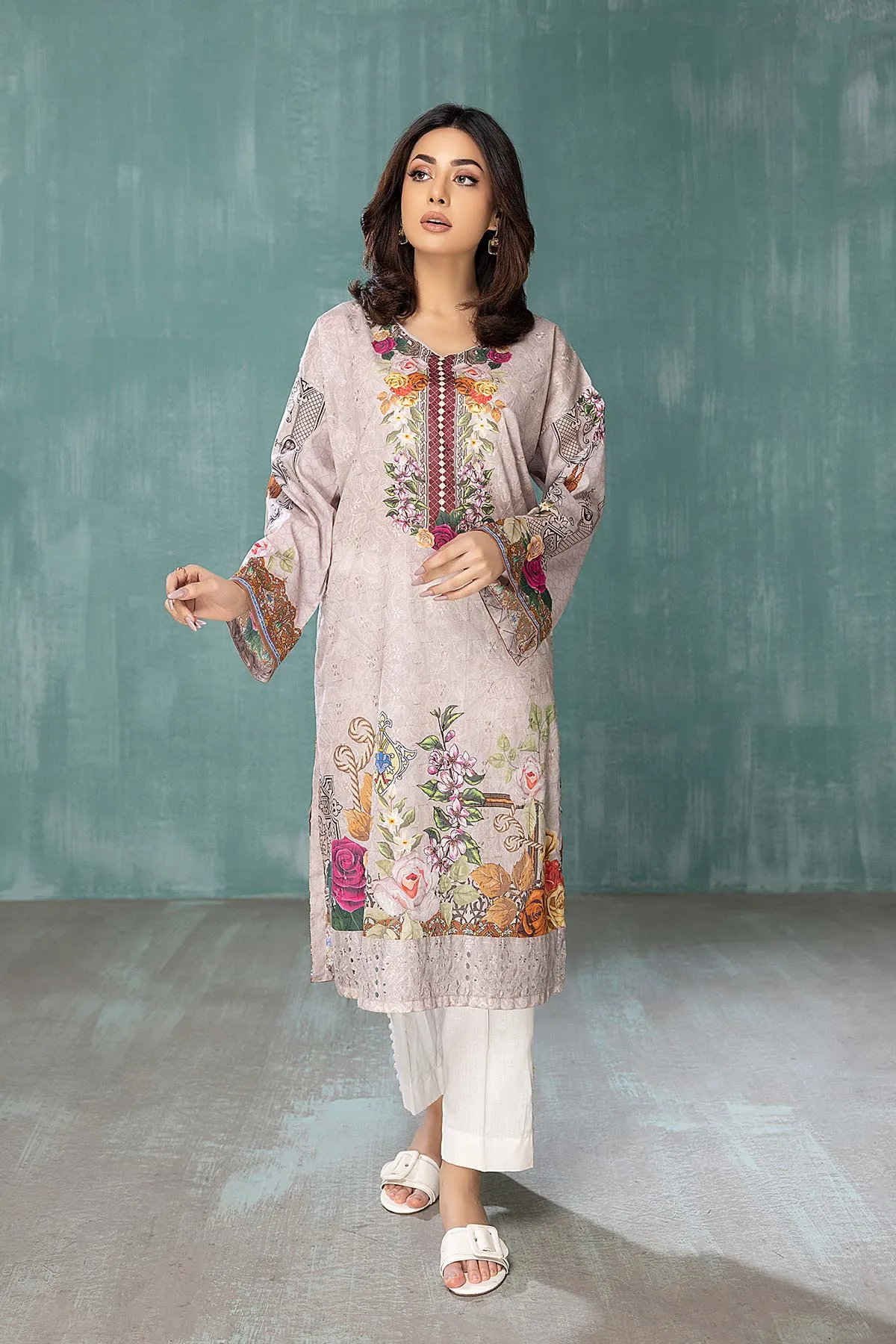 1-PC Printed Broshia Lawn Shirt CPM22-02-S