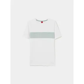 100% cotton t-shirt with contrast hem