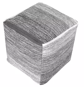 16 Gray 100% Cotton Ottoman