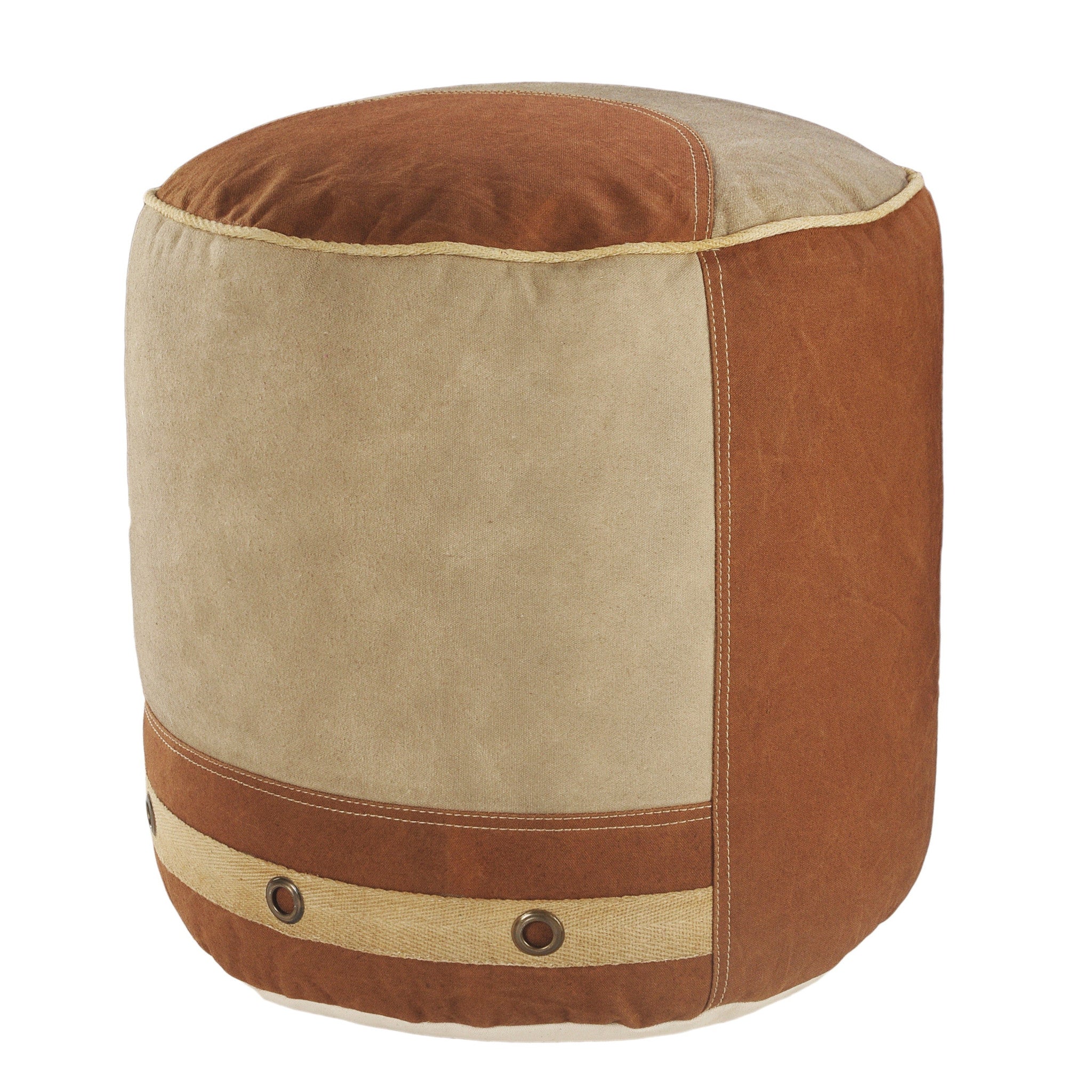 16 Tan 100% Cotton Ottoman