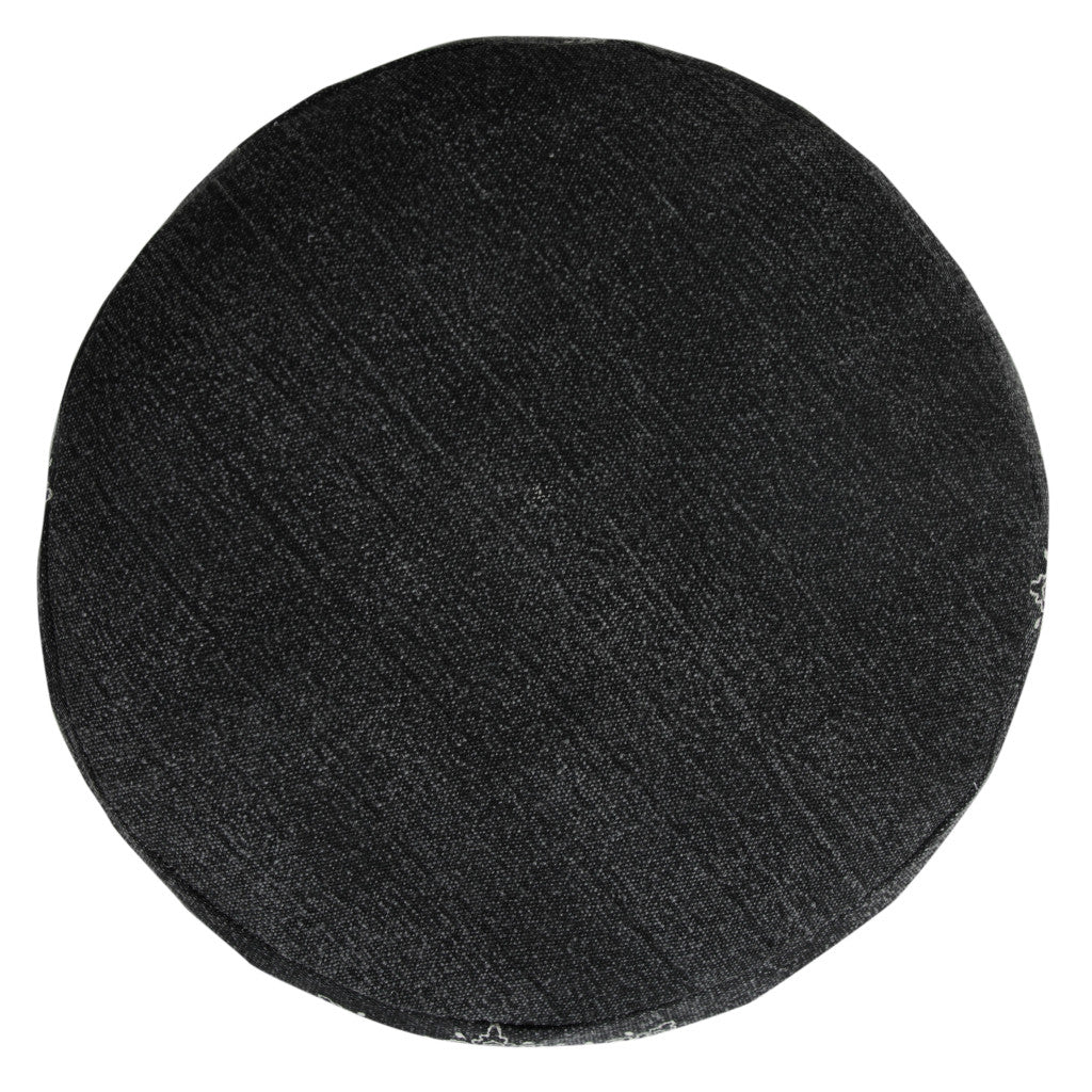 18 Black 100% Cotton Ottoman