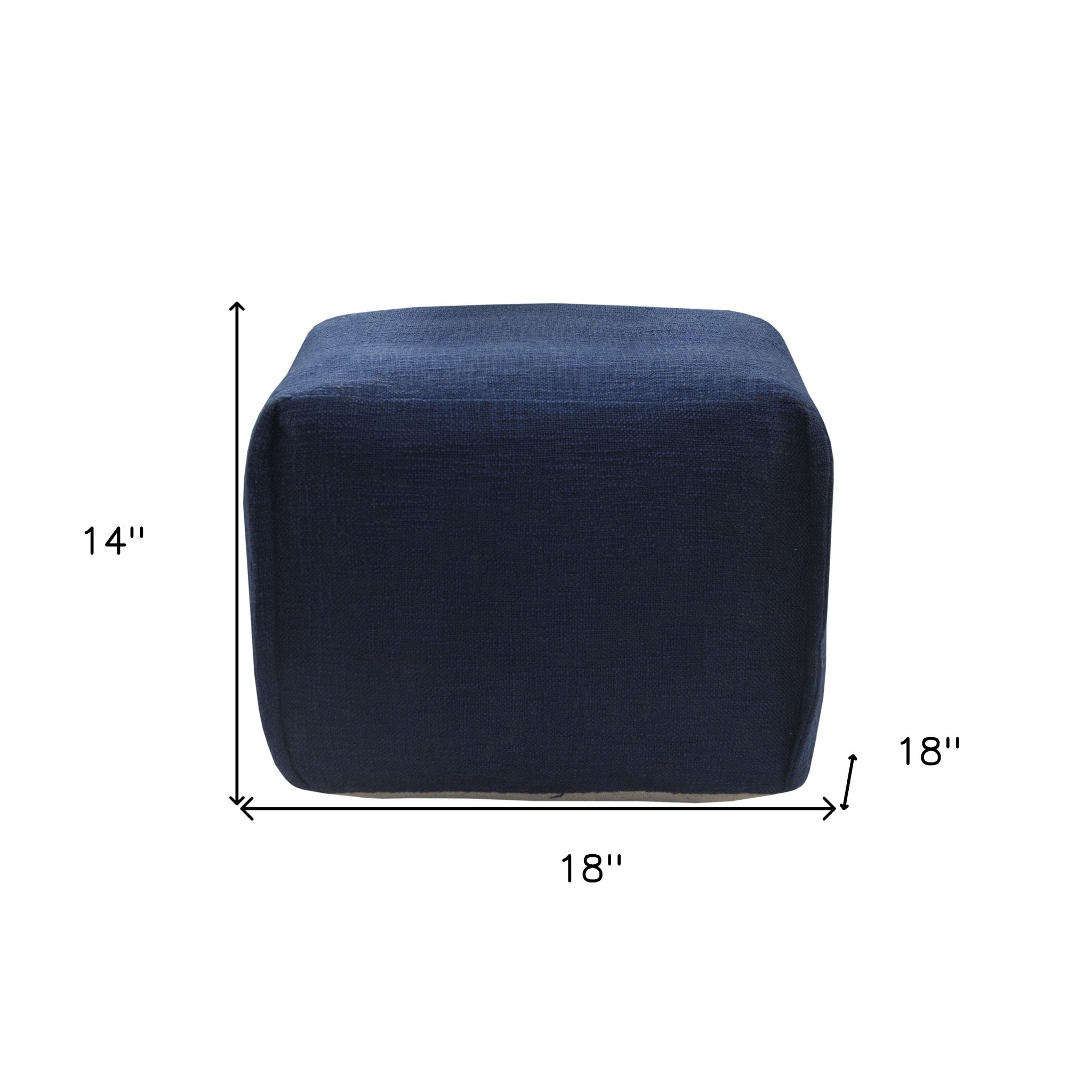 18 Blue 100% Cotton Ottoman