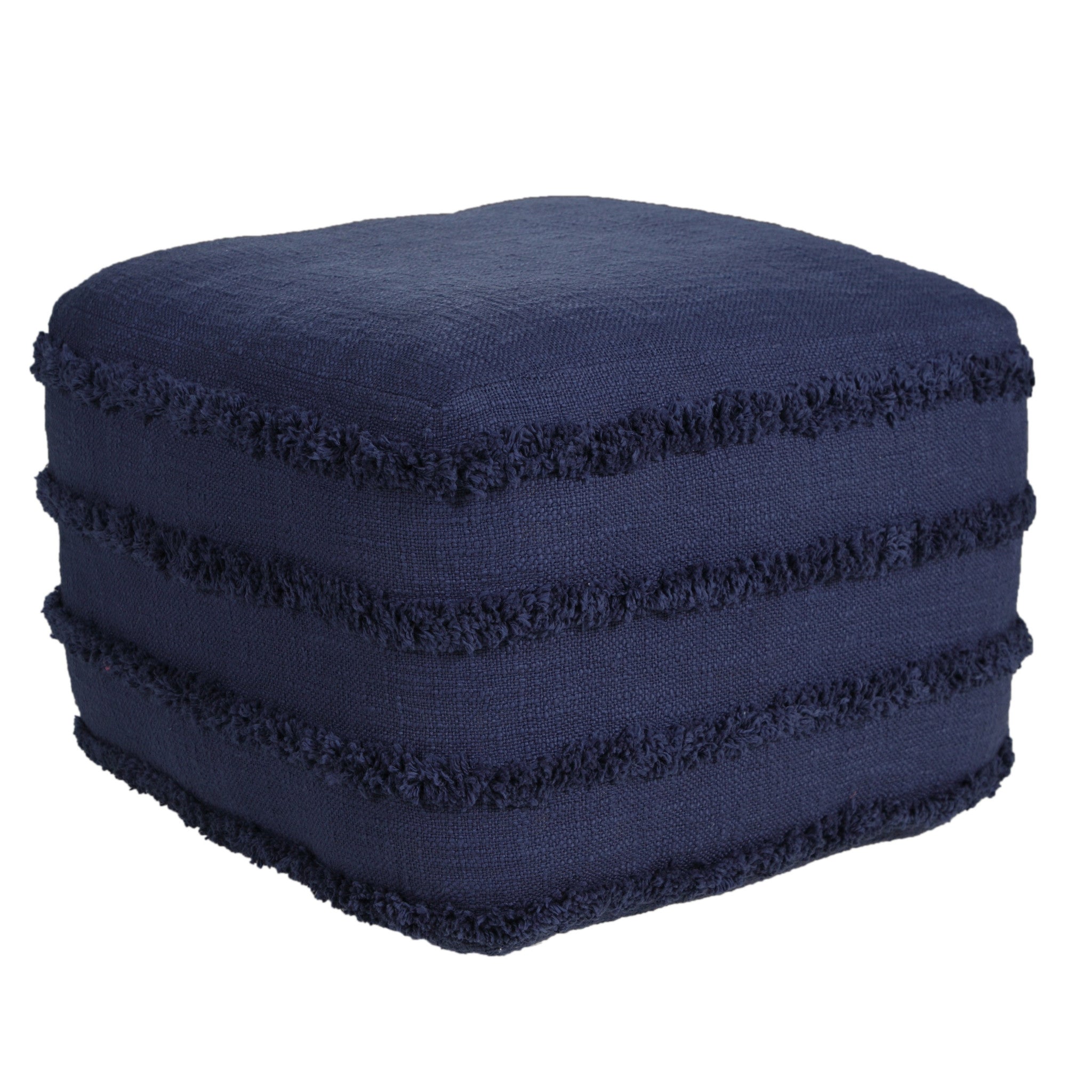 18 Blue 100% Cotton Ottoman