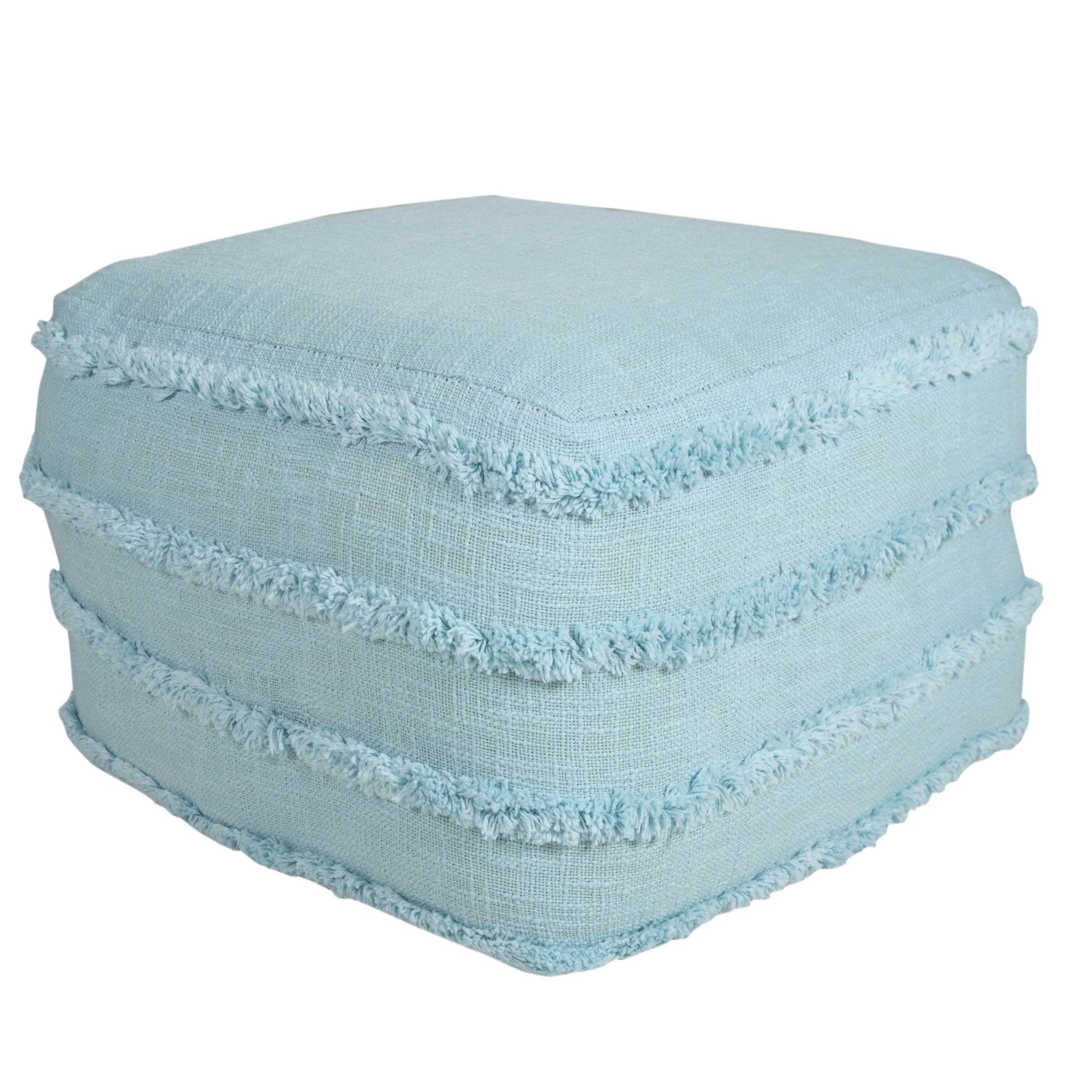 18 Blue 100% Cotton Ottoman