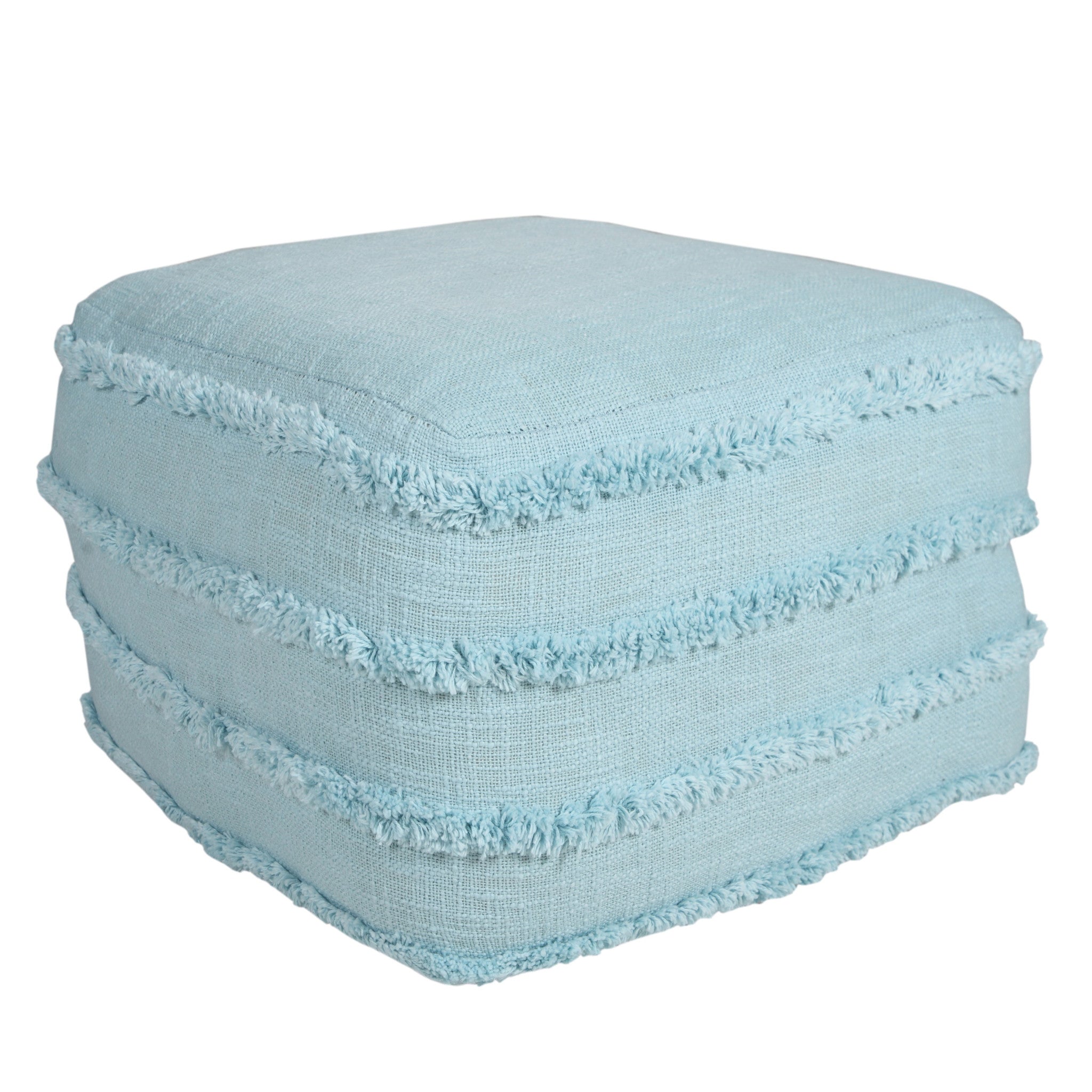 18 Blue 100% Cotton Ottoman