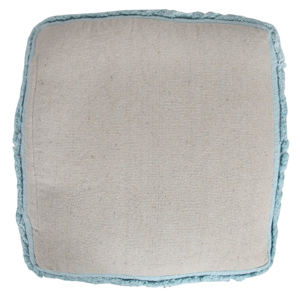 18 Blue 100% Cotton Ottoman