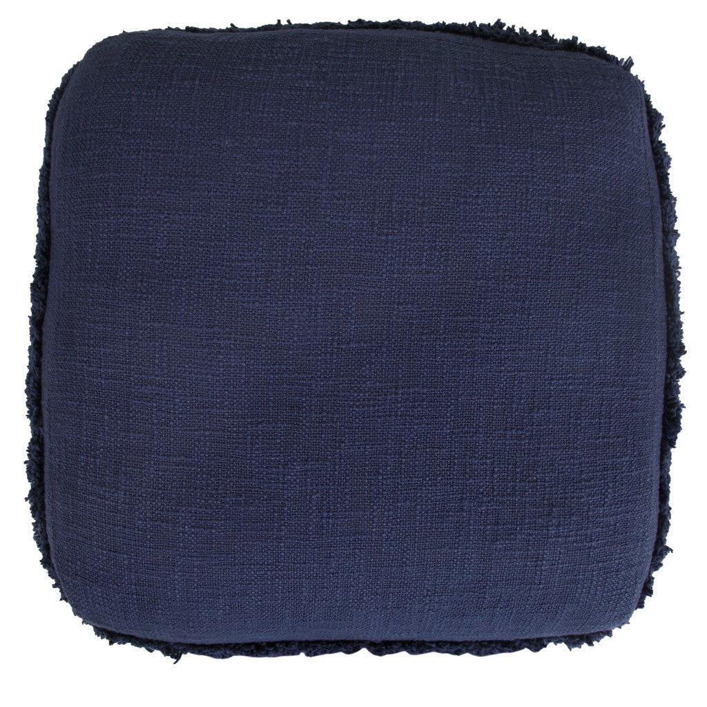 18 Blue 100% Cotton Ottoman