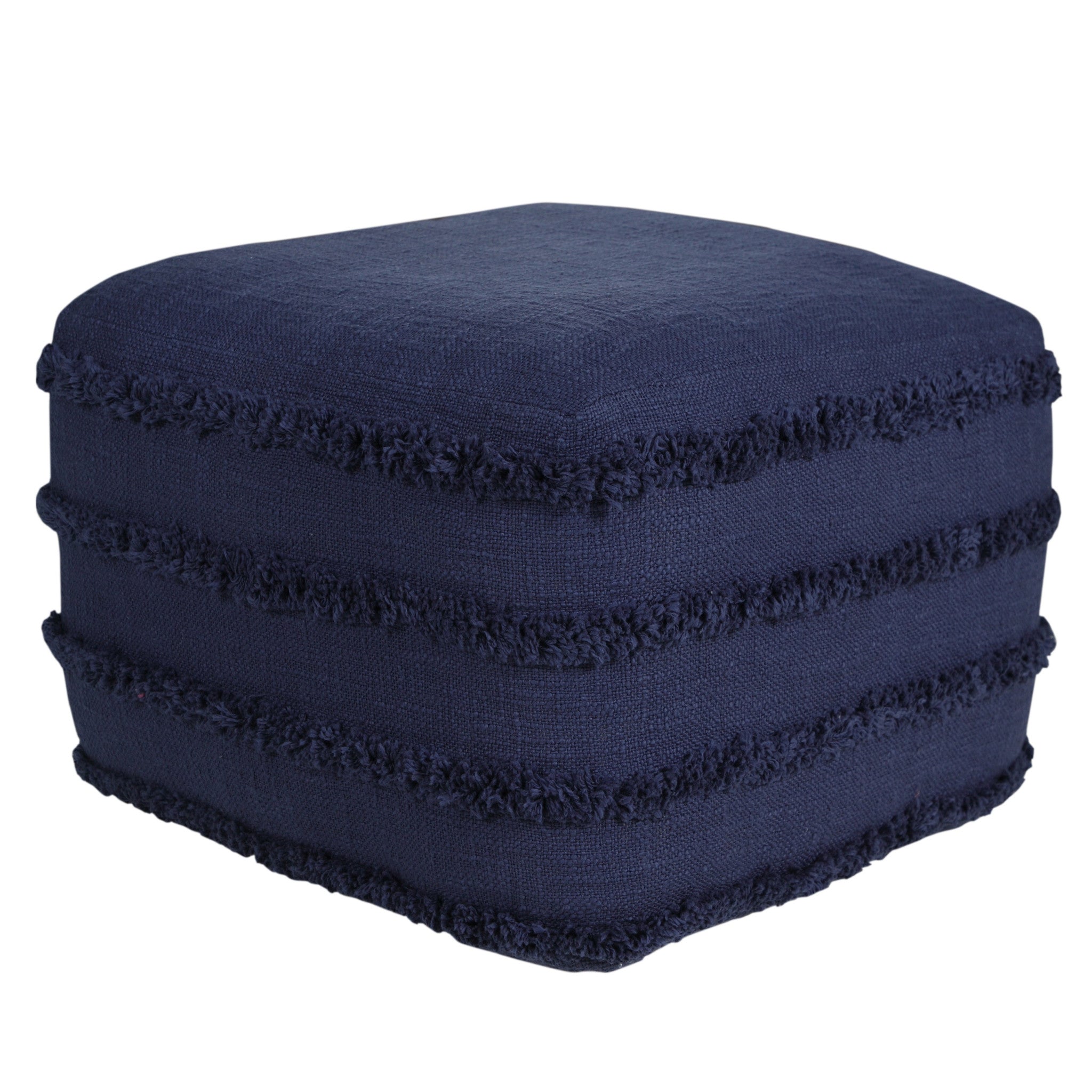 18 Blue 100% Cotton Ottoman