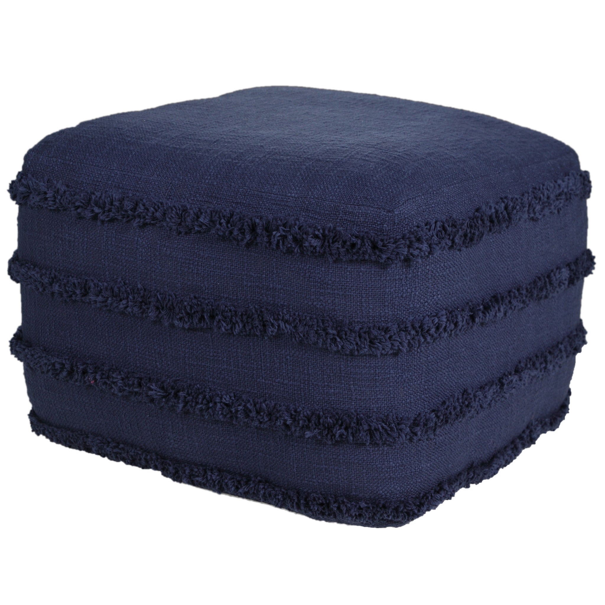 18 Blue 100% Cotton Ottoman