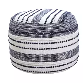 18 Blue 100% Cotton Ottoman