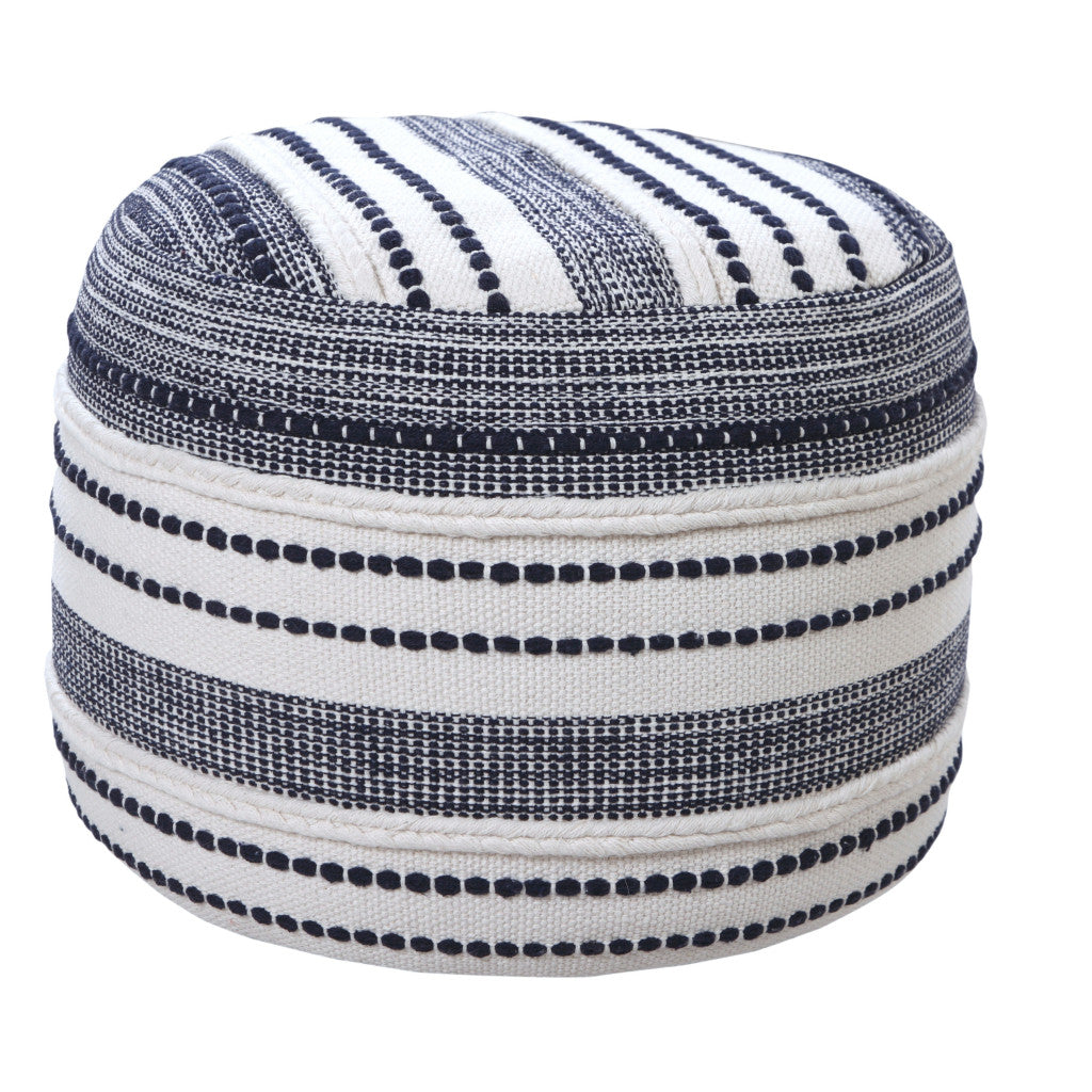 18 Blue 100% Cotton Ottoman