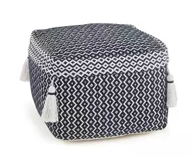 18 Blue 100% Cotton Ottoman