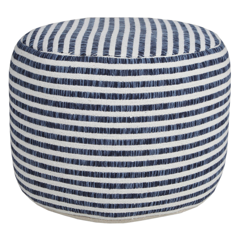 18 Blue 100% Cotton Ottoman