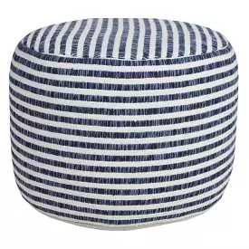 18 Blue 100% Cotton Ottoman