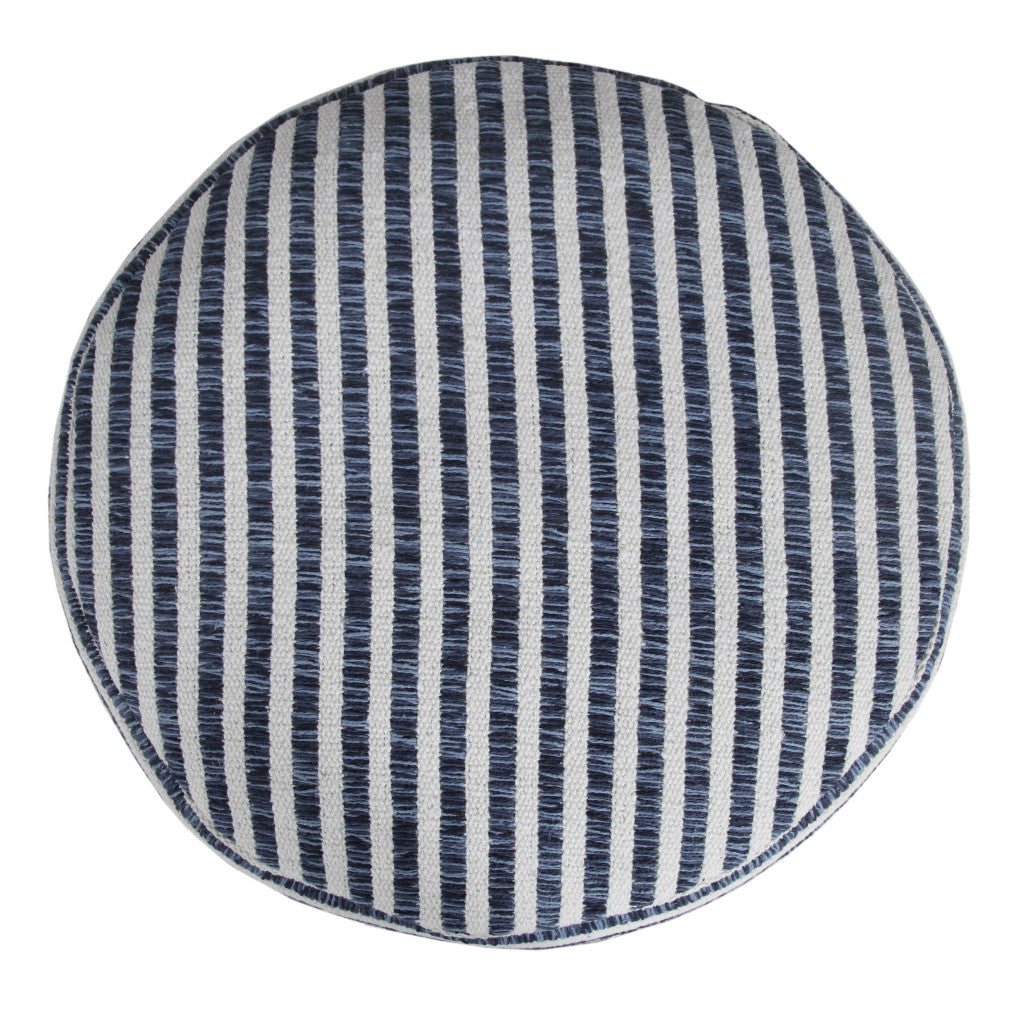 18 Blue 100% Cotton Ottoman