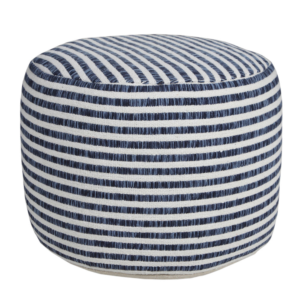 18 Blue 100% Cotton Ottoman