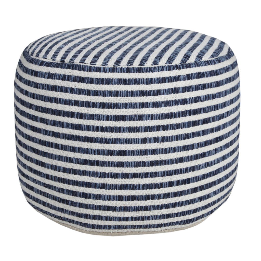 18 Blue 100% Cotton Ottoman