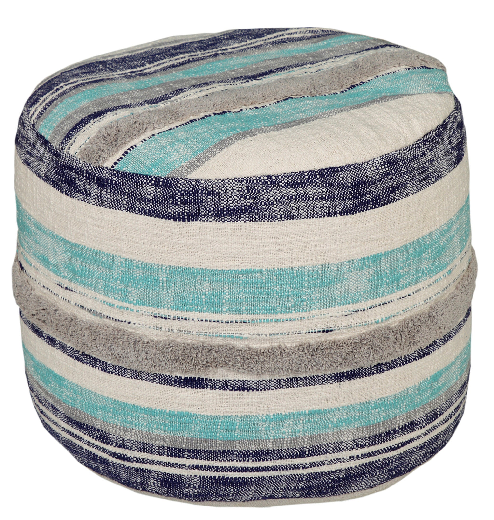 18 Blue 100% Cotton Ottoman