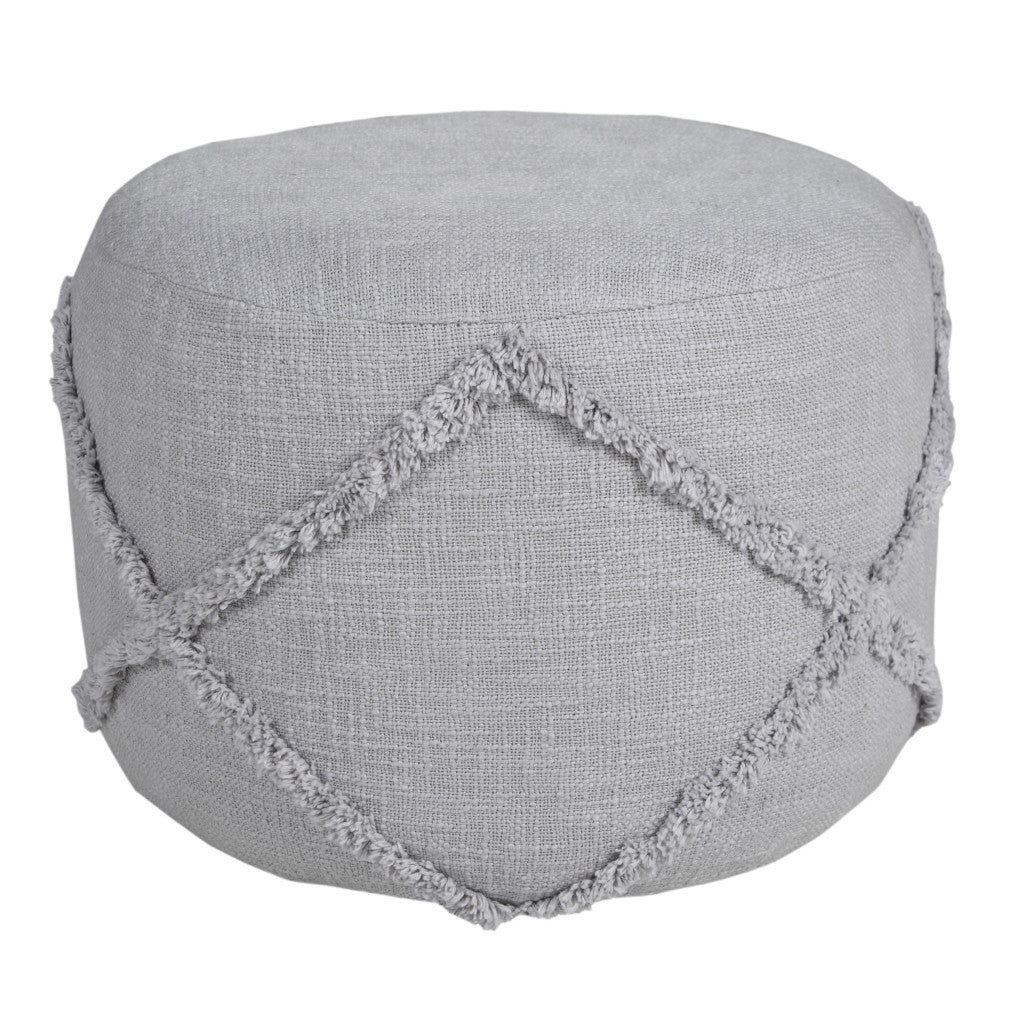 18 Cream 100% Cotton Ottoman