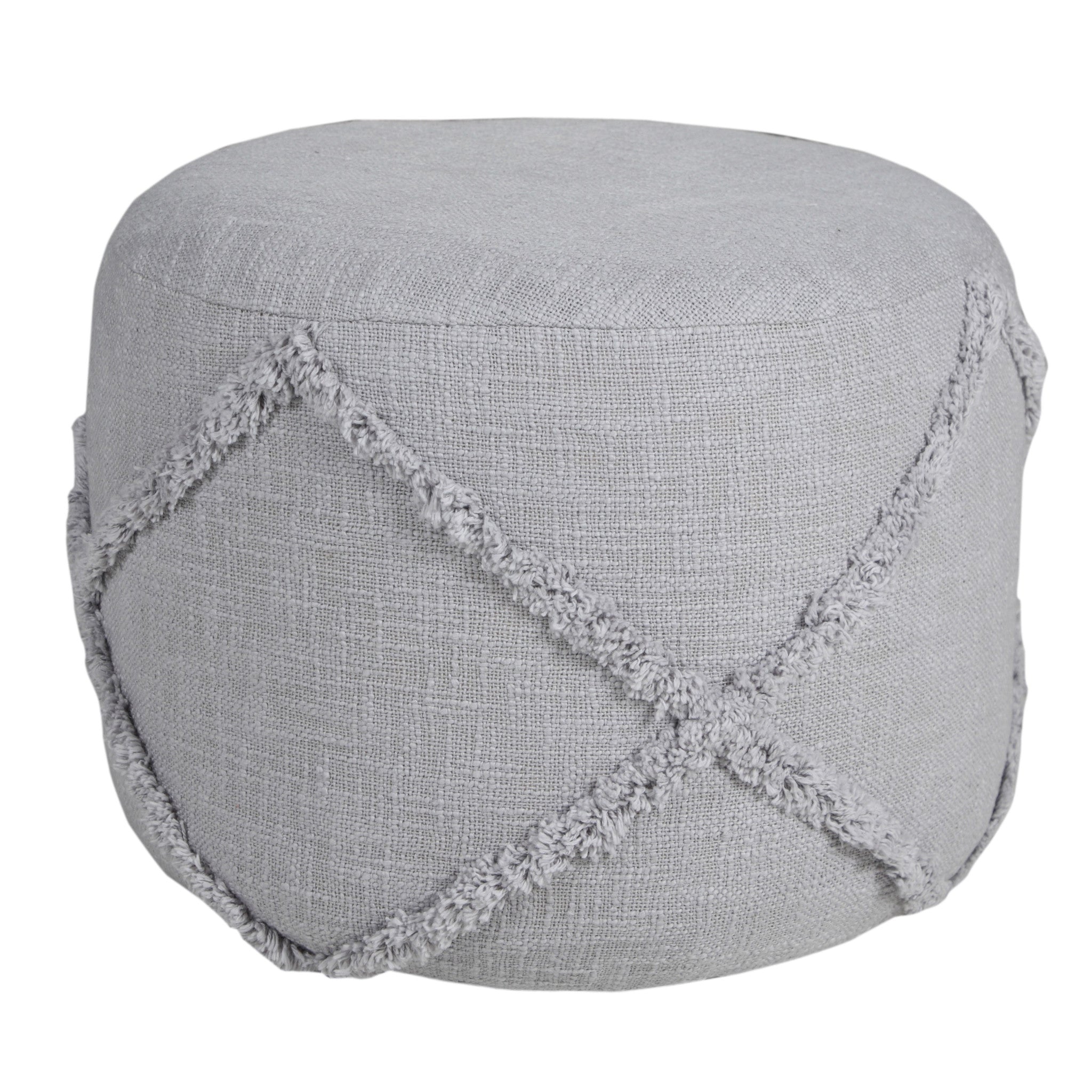 18 Cream 100% Cotton Ottoman