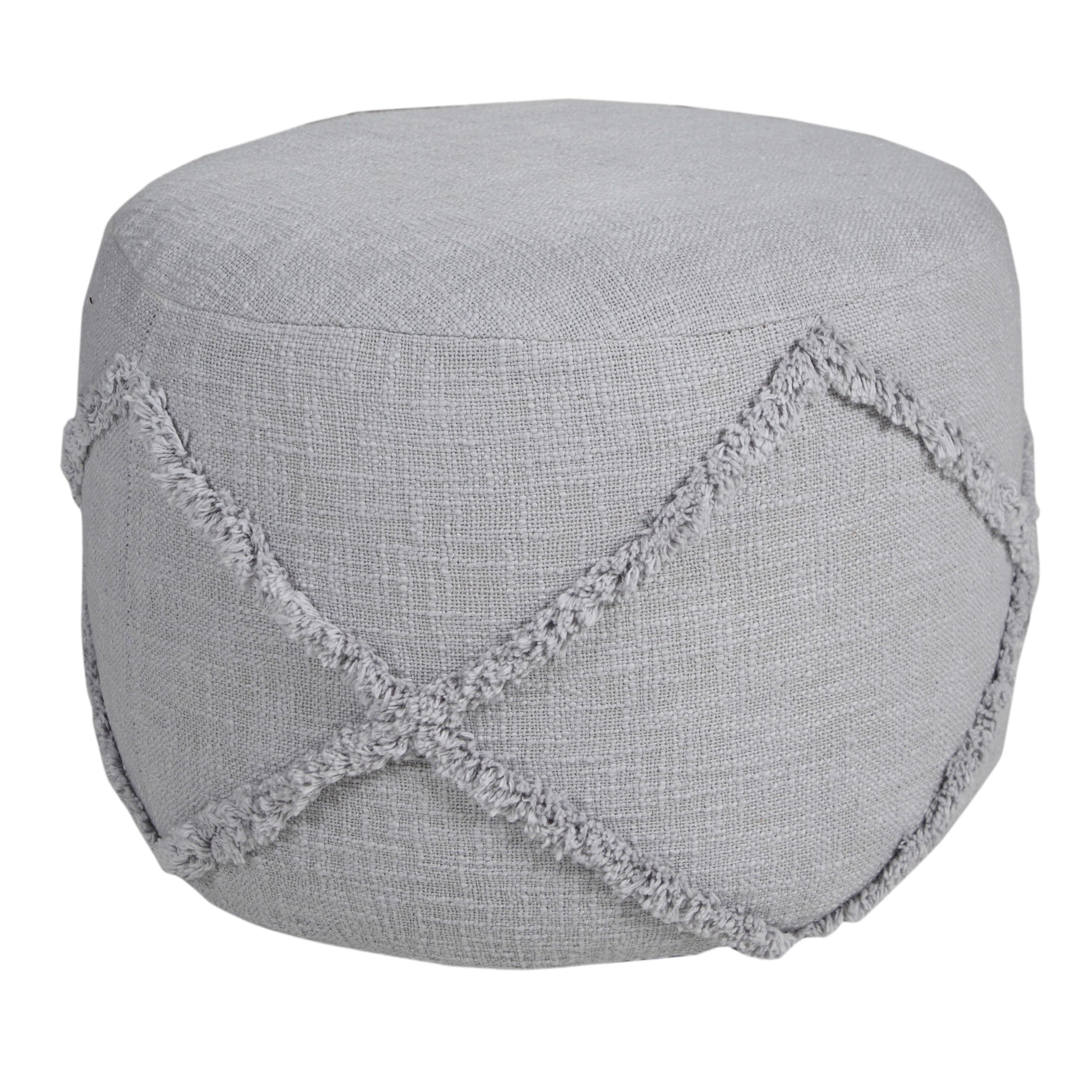 18 Cream 100% Cotton Ottoman