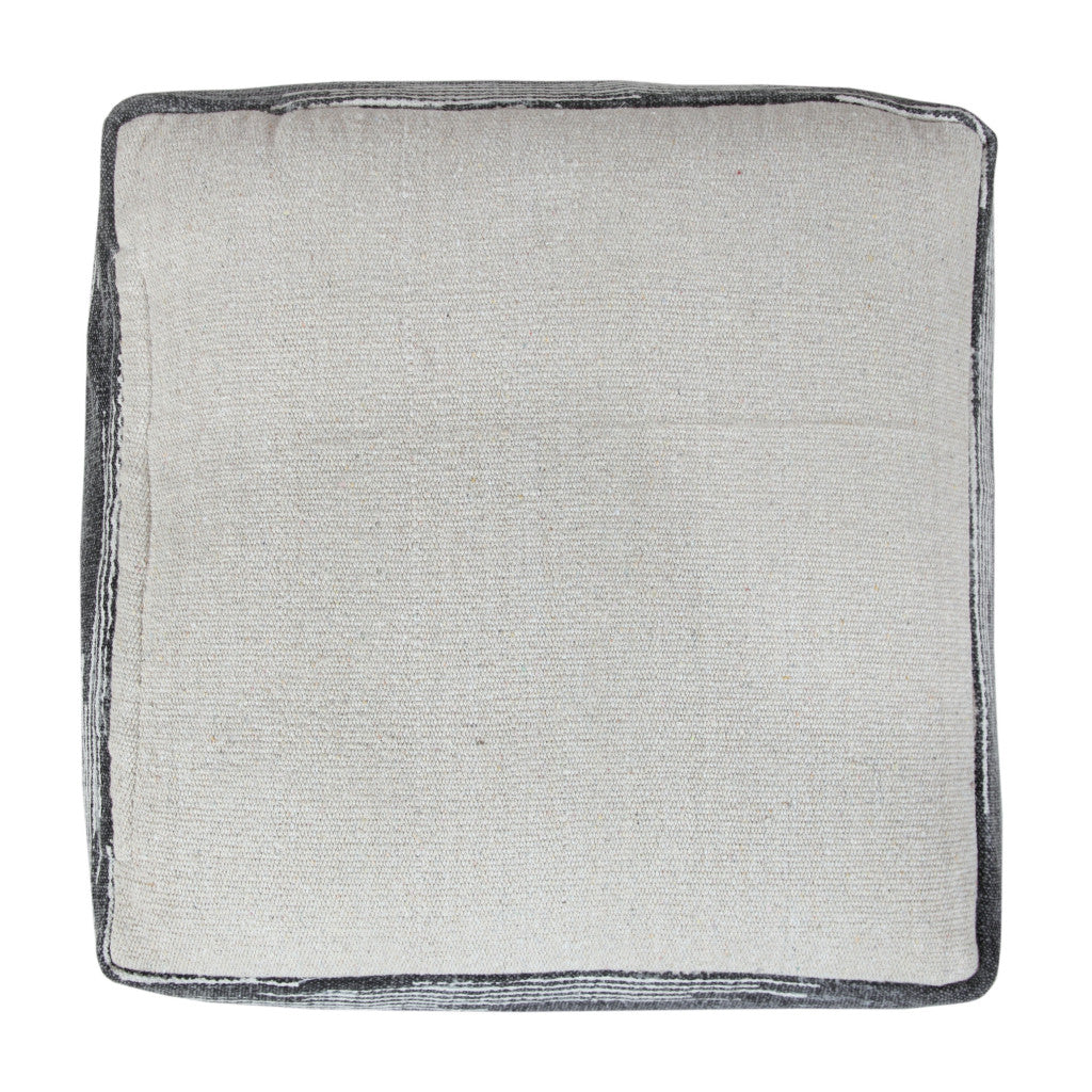 18 Gray 100% Cotton Ottoman