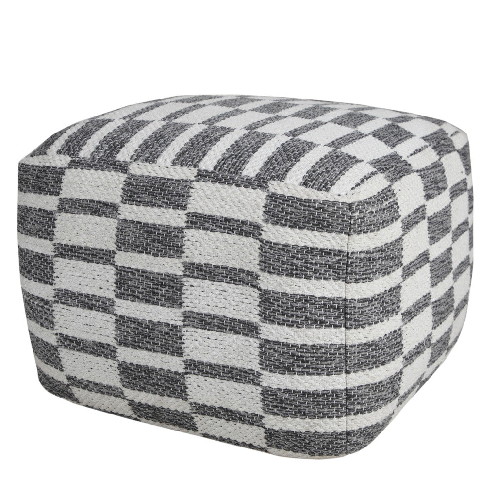 18 Gray 100% Cotton Ottoman