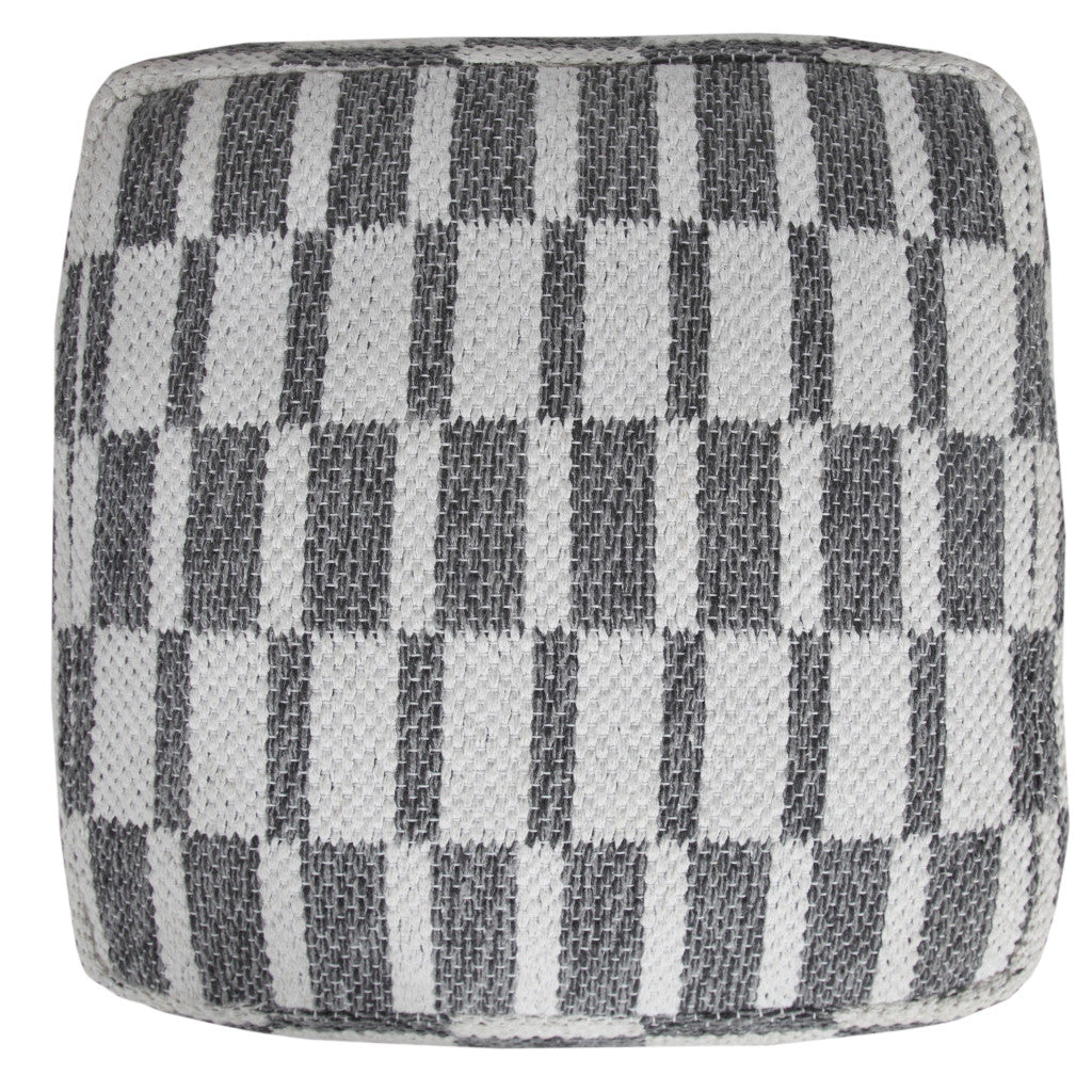 18 Gray 100% Cotton Ottoman