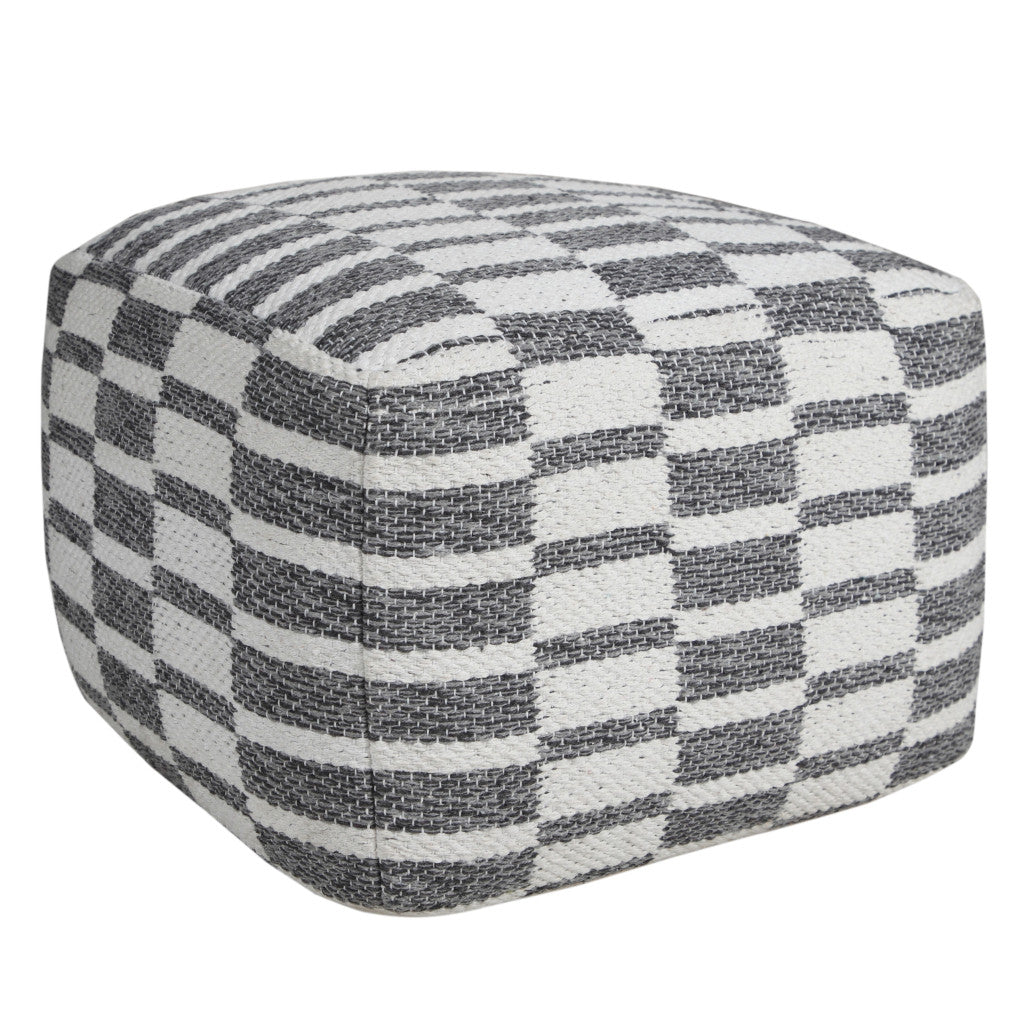 18 Gray 100% Cotton Ottoman