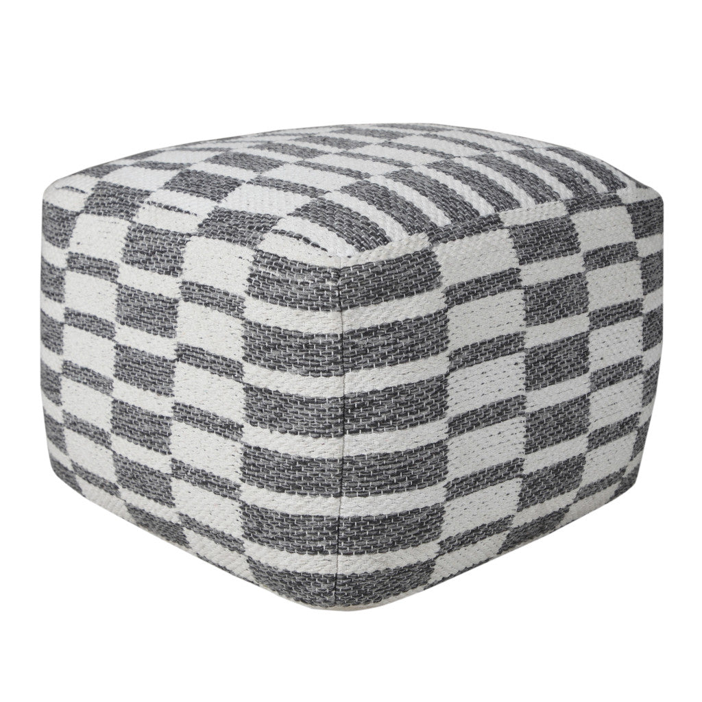 18 Gray 100% Cotton Ottoman