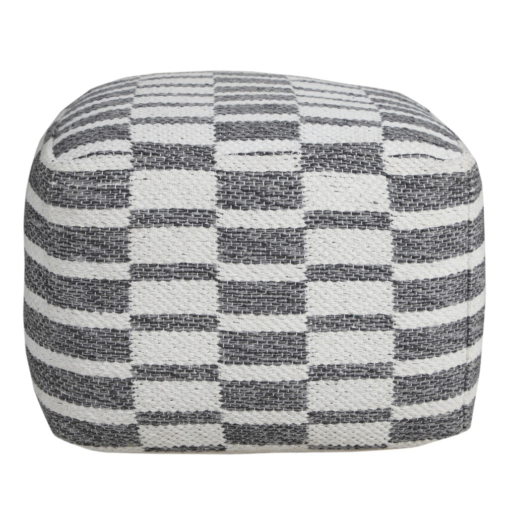 18 Gray 100% Cotton Ottoman