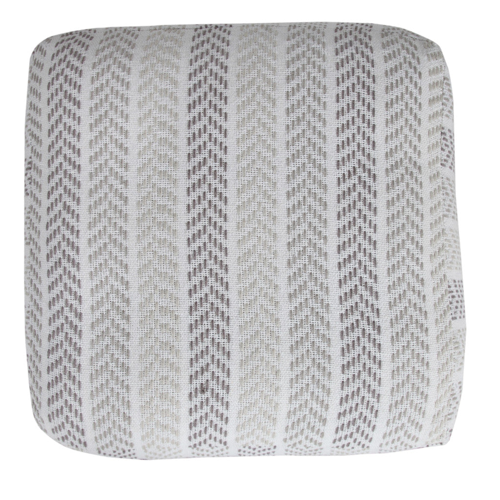 18 Gray 100% Cotton Ottoman