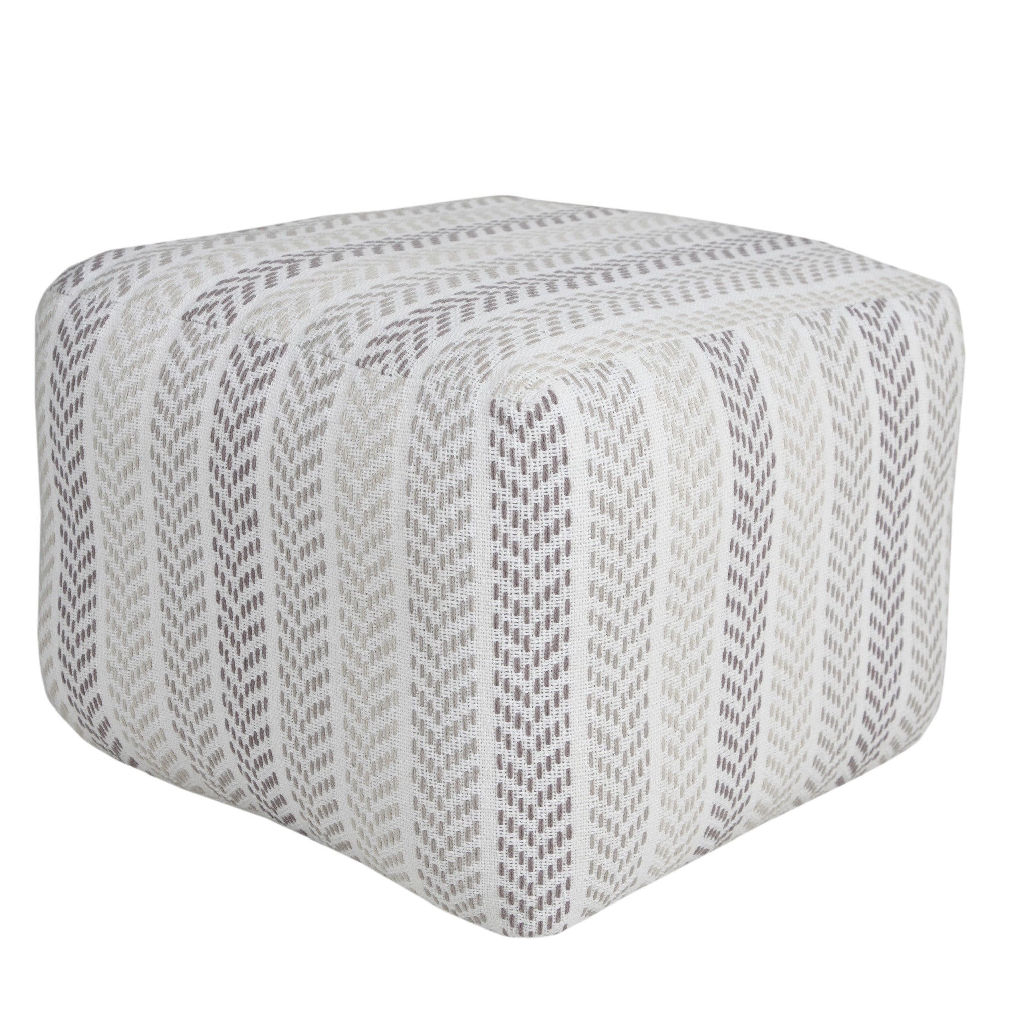 18 Gray 100% Cotton Ottoman