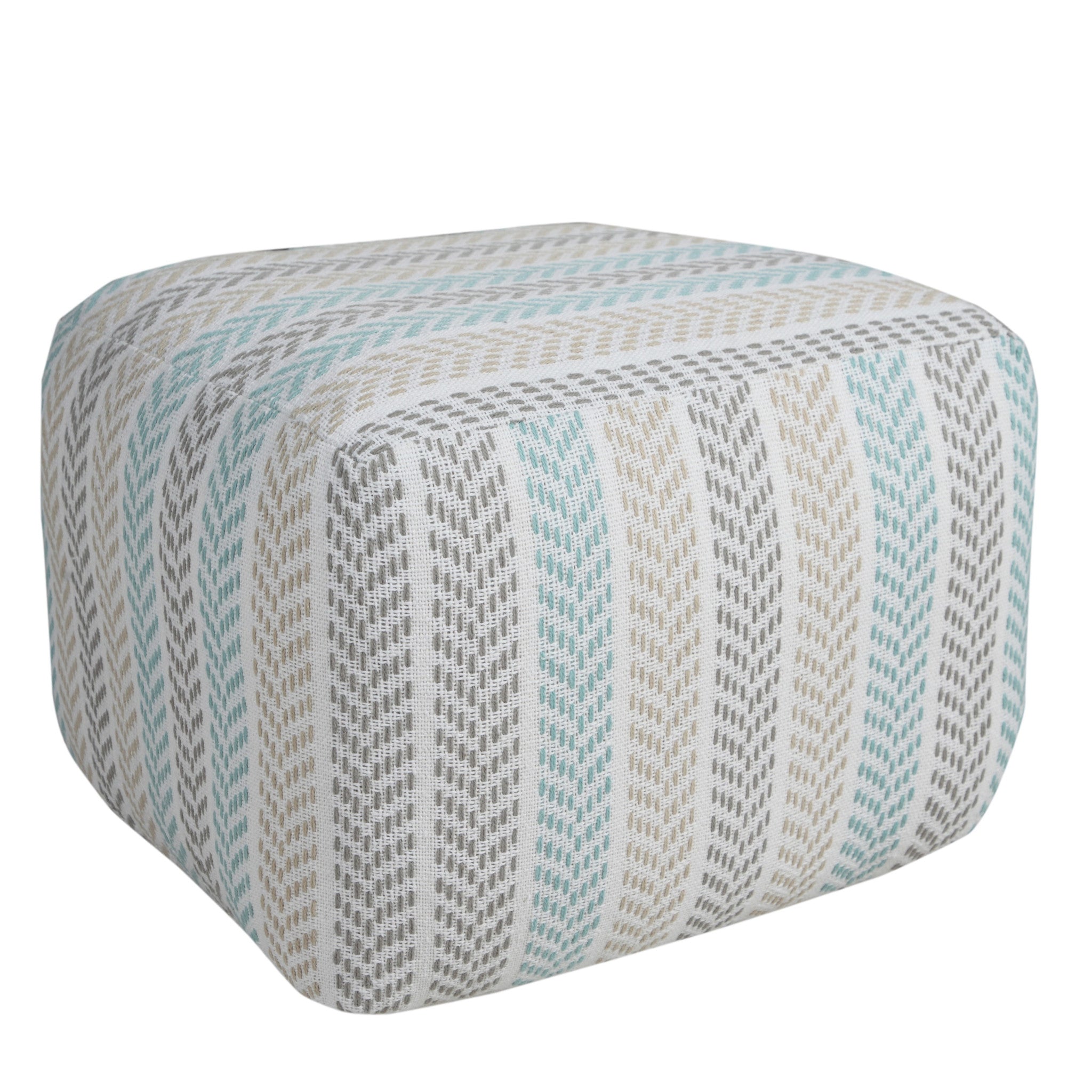 18 Gray 100% Cotton Ottoman