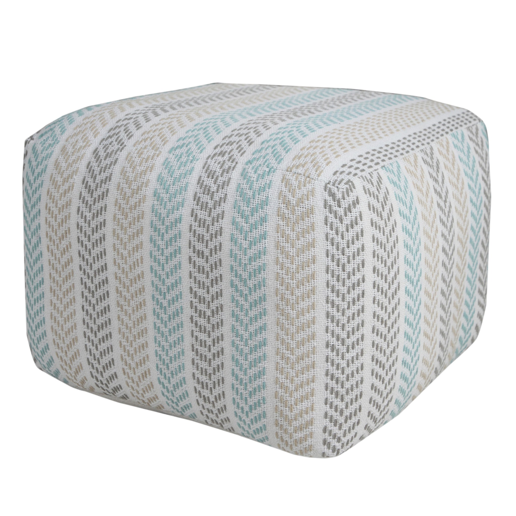 18 Gray 100% Cotton Ottoman