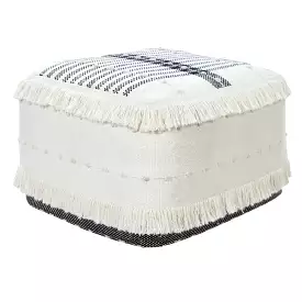 18 White 100% Cotton Ottoman