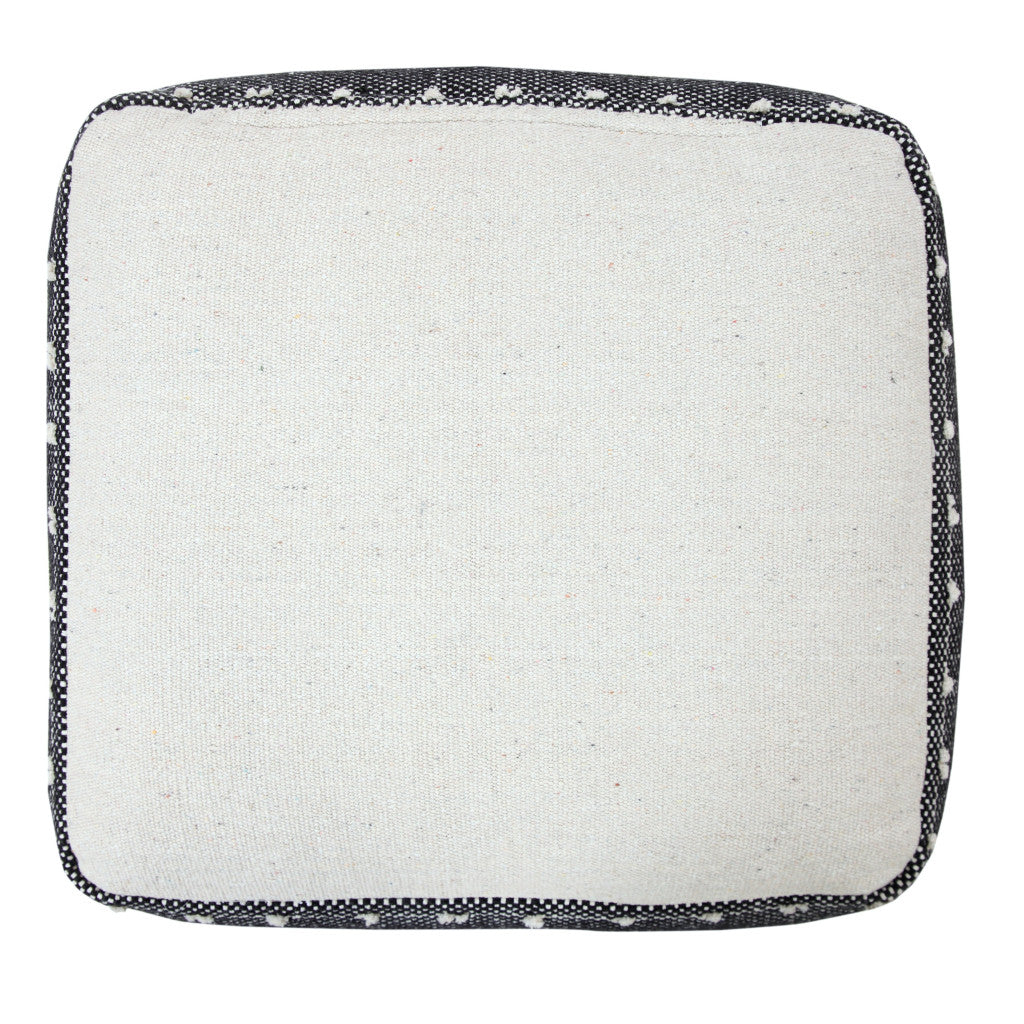 18 White 100% Cotton Ottoman