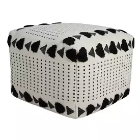 18 White 100% Cotton Ottoman