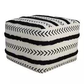 18 White 100% Cotton Ottoman