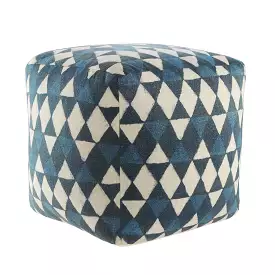 20 Blue 100% Cotton Ottoman