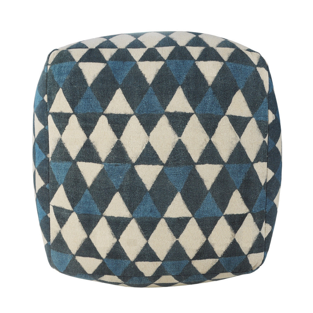 20 Blue 100% Cotton Ottoman