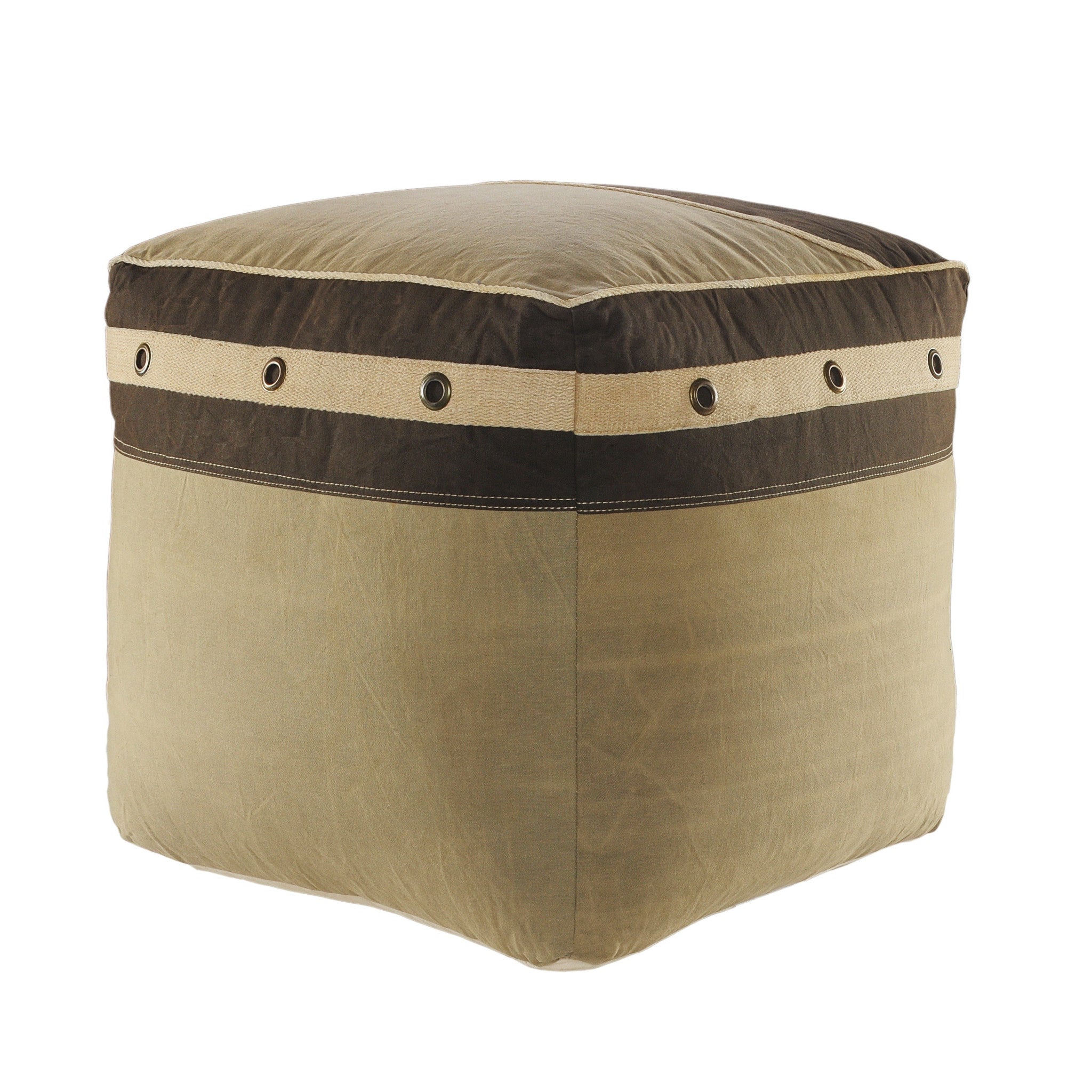 20 Brown 100% Cotton Ottoman