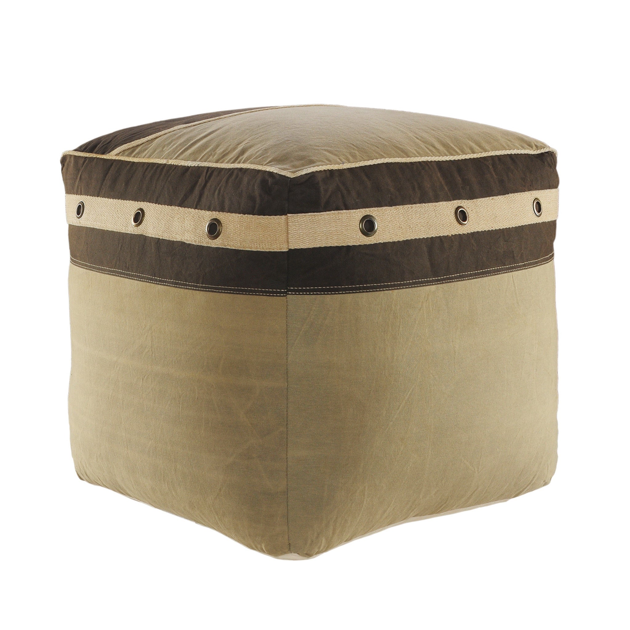 20 Brown 100% Cotton Ottoman