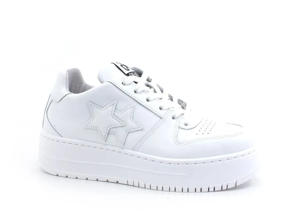 2STAR Sneaker Queen Low Platform White 2SD3270