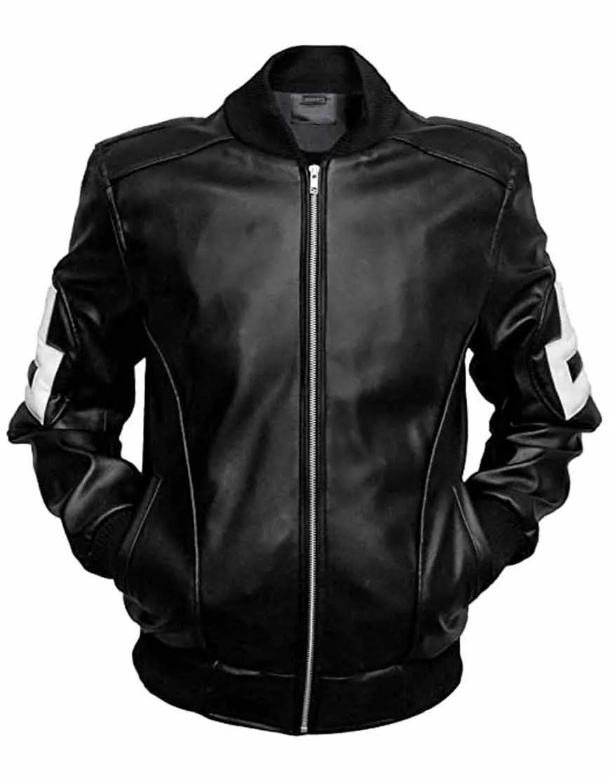 8 Ball Pool Black Bomber Jacket | Ujackets.com - 45% OFF