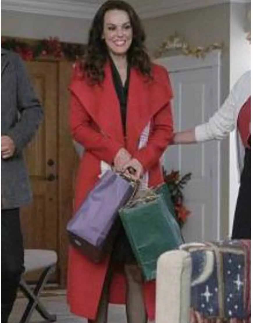 A Timeless Christmas Erin Cahill Megan Coat | Ujackets.com