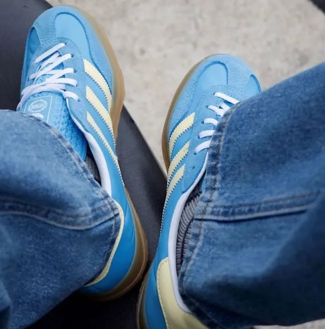 Adidas Gazelle Indoor Semi Blue Burst Almost Yellow (W)