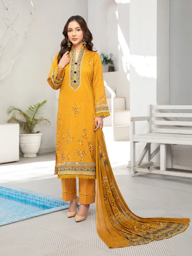 Al Kareem Gul-e-Lala Digital Printed Lawn Unstitched 3Pc Suit D-2551