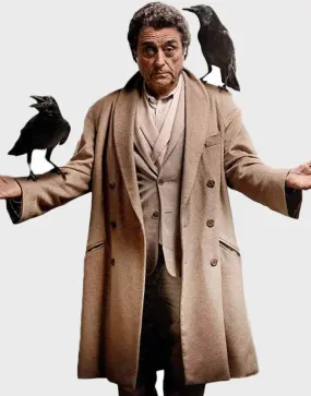 American Gods Ian McShane Coat | Mr Wednesday Trench Coat | Ujackets