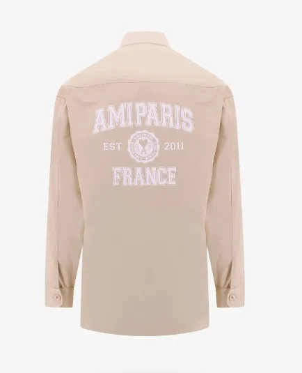 AMI PARIS  |Street Style Logo Designers Shirts